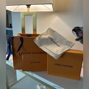 Authentic Louis Vuitton box and bags